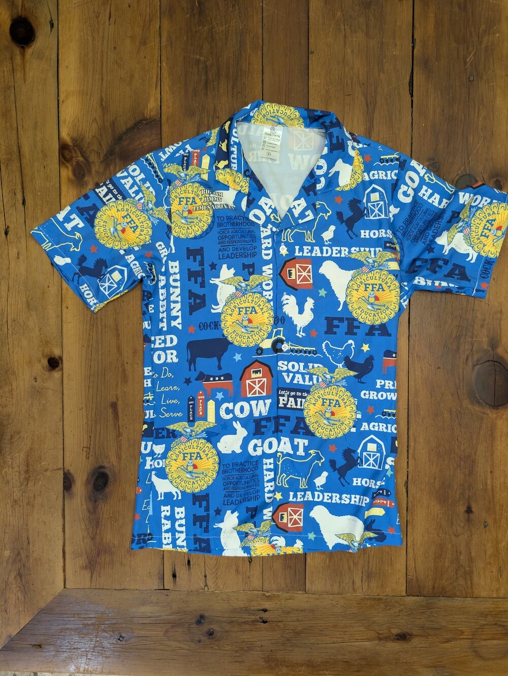 FFA Hawaiian Style Shirt  Unisex Size Small